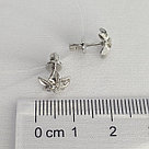 Серьги из серебра с фианитами Diamant 94-122-01636-1 серебро с родием, фото 3