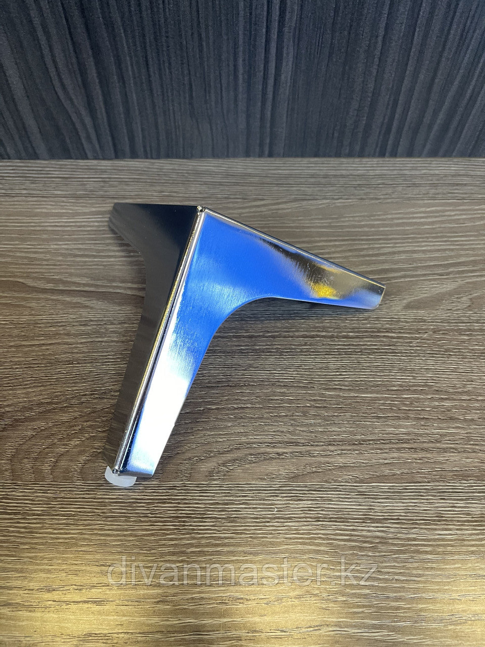 Ножка стальная, для диванов и кресел, хром 15 см