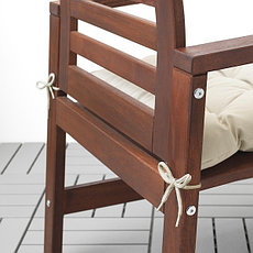 Подушка на стул КУДДАРНА бежевый 44x44 см ИКЕА, IKEA, фото 2