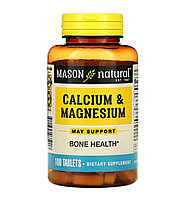 Mason natural Кальций и магний, 100 таблеток