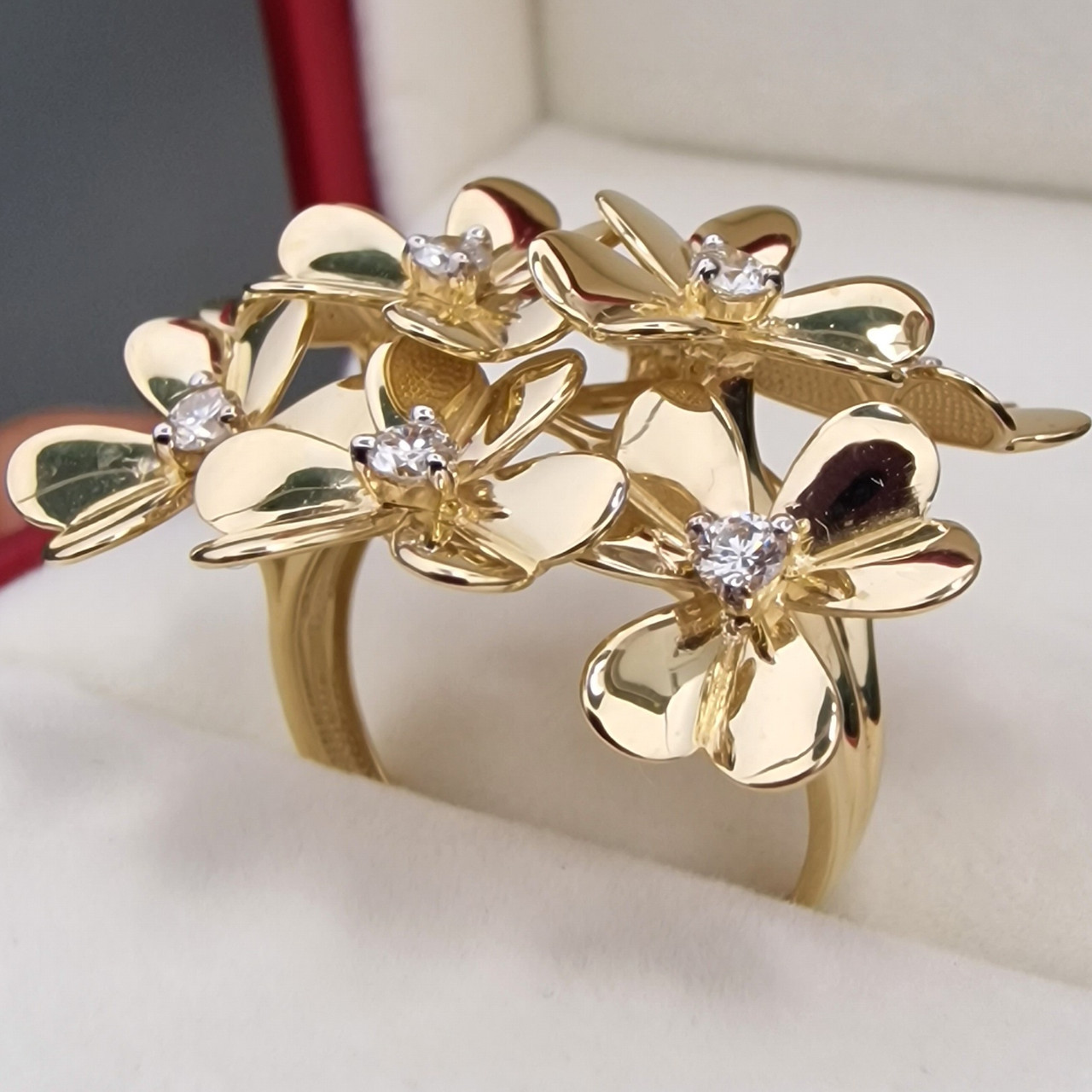 Золотое кольцо с бриллиантами 0.48Сt VS2/H, 18,5р. EX - Cut - фото 8 - id-p101763177