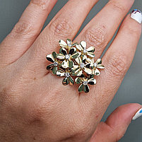 Золотое кольцо с бриллиантами 0.48Сt VS2/H, EX - Cut, фото 2