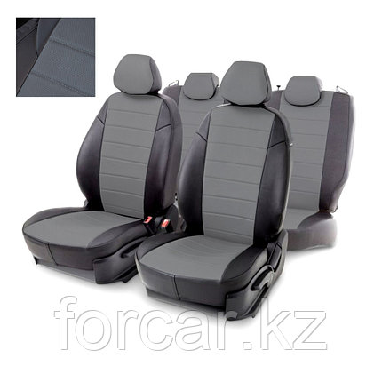 Чехлы для Chevrolet Aveo 2006-2010 серая экокожа, фото 1