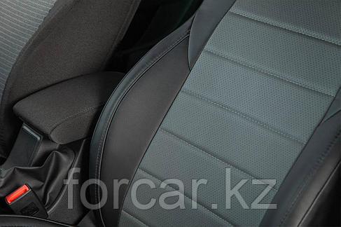 Чехлы для Chevrolet Aveo 2006-2010 серая экокожа, фото 4