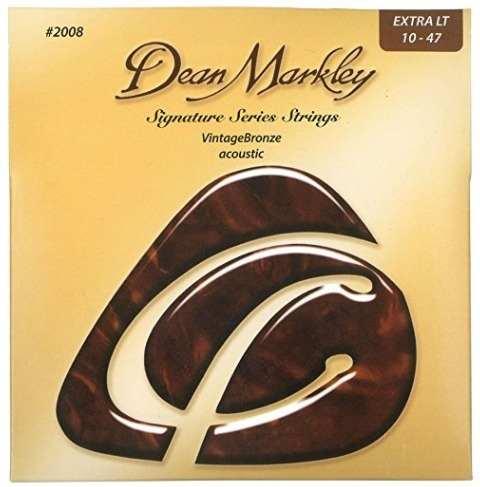 Комплект струн для акустической гитары, бронза 85/15, 10-47, Dean Markley DM2008, фото 1