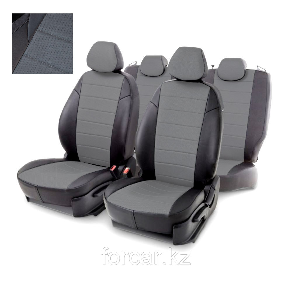 Чехлы для Nissan X-Trail T-32 2014+ серая экокожа