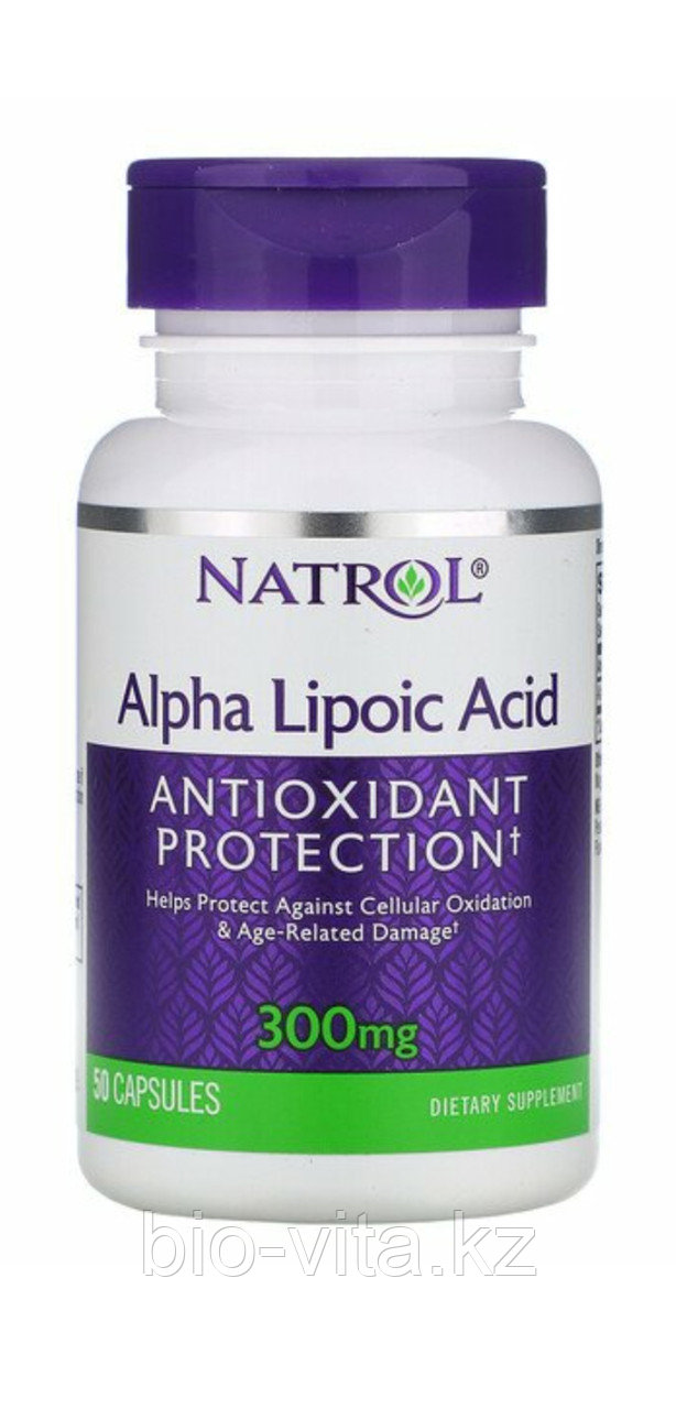 Альфа липоевая кислота 300 мг 50 капсул. Natrol