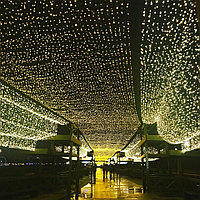 Гирлянда светодиодная мигающая twinkle light 100 м. Новогодняя гирлянда Нить 100 м.