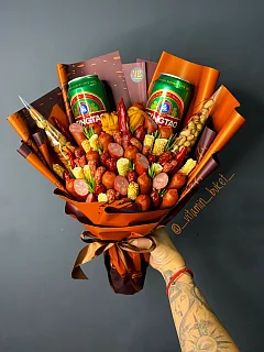 Мужской букет с колбасами