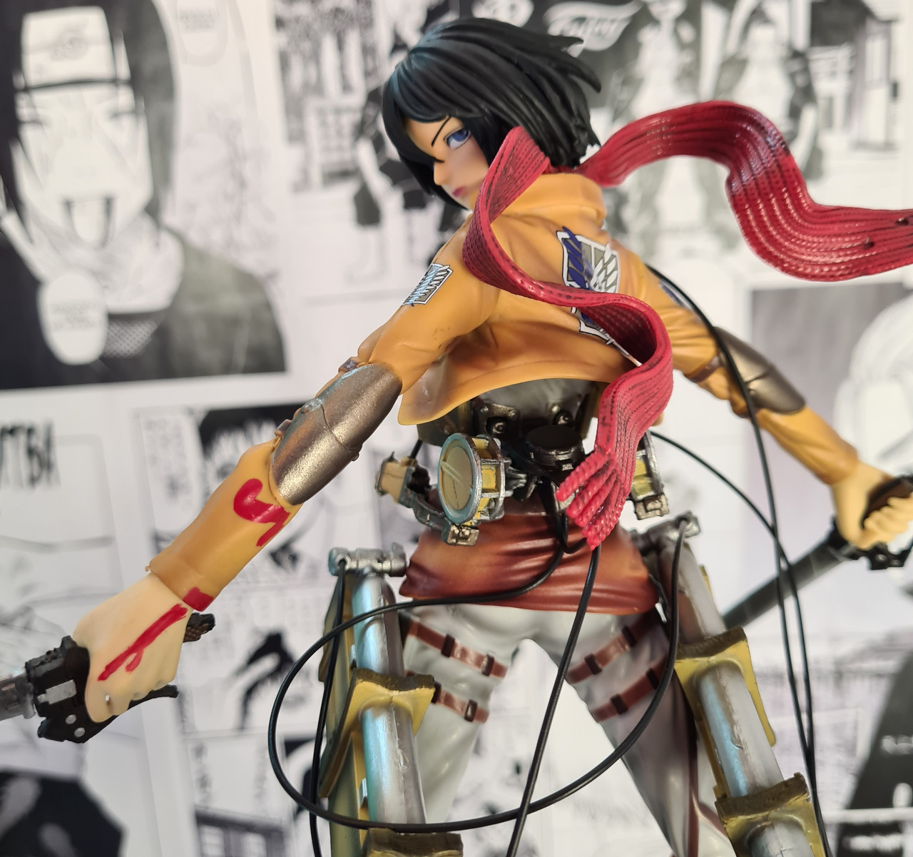 Статуэтка Микаса (на камне) - Атака Титанов, фото 1