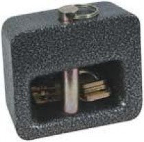 Замок навесной с закрытой дужкой, чугунный корпус 80 мм