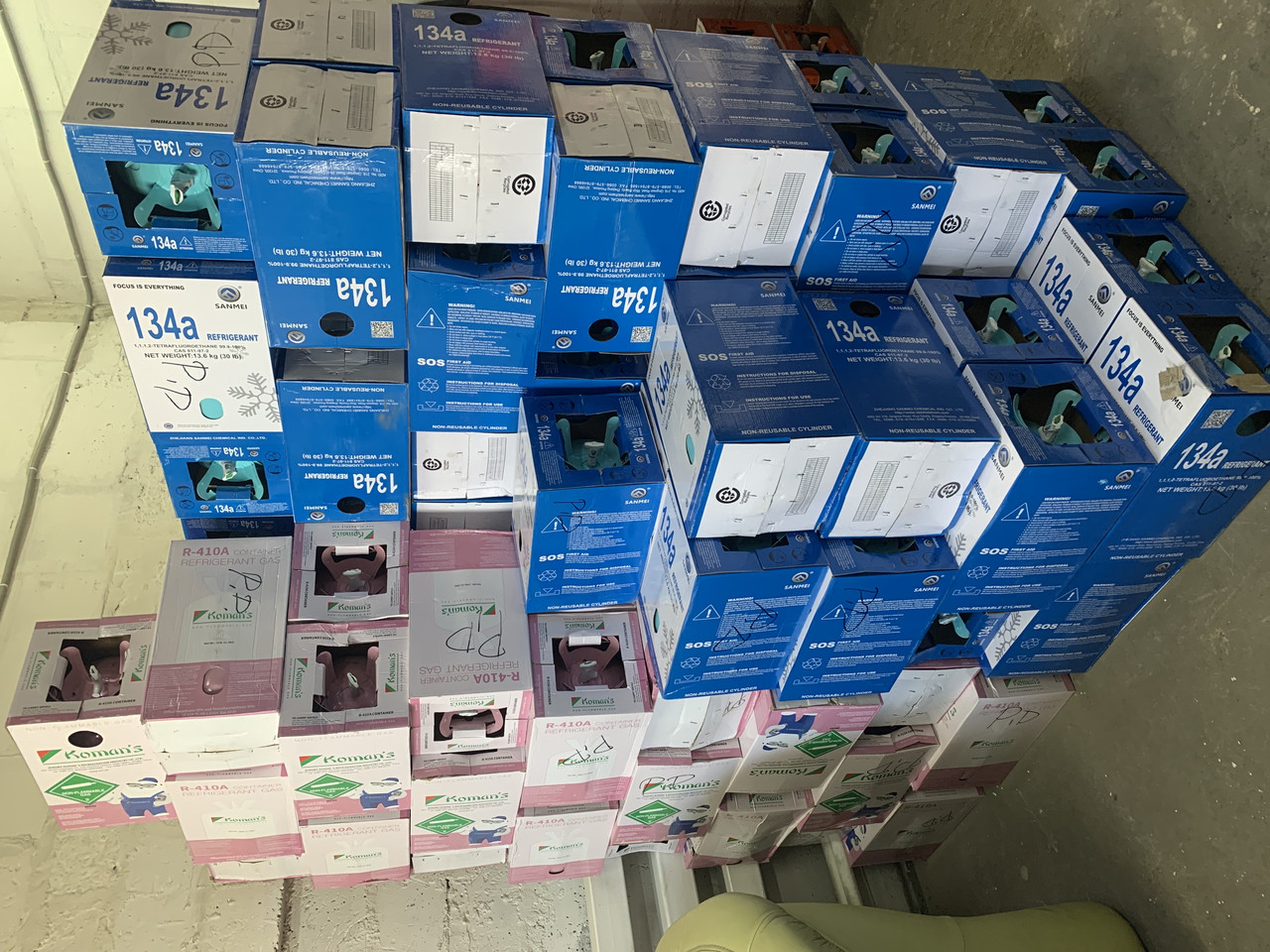 Хладагент фреон SANMEI r134a 13.6 кг