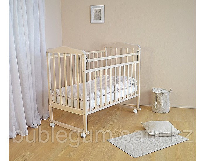 Детская кроватка СКВ Компани Митенька (качалка) белоснежно белый