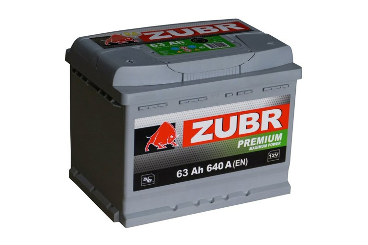 Аккумулятор ZUBR Premium 63 (+) (0167)