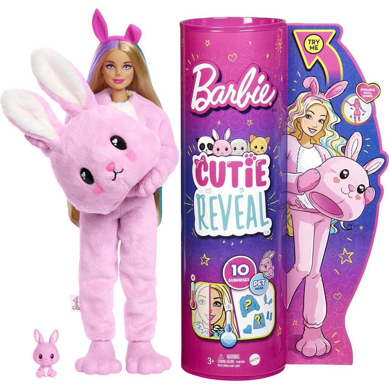 Кукла Barbie Cutie Reveal Милашка-проявляшка Зайчик - фото 1 - id-p101788604