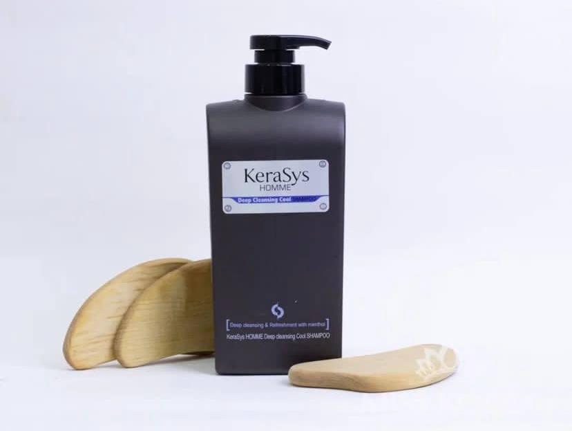KeraSys Мужской освежающий шампунь с ментолом для глубокого очищения волос Homme Deep Cleansing Cool Shampoo