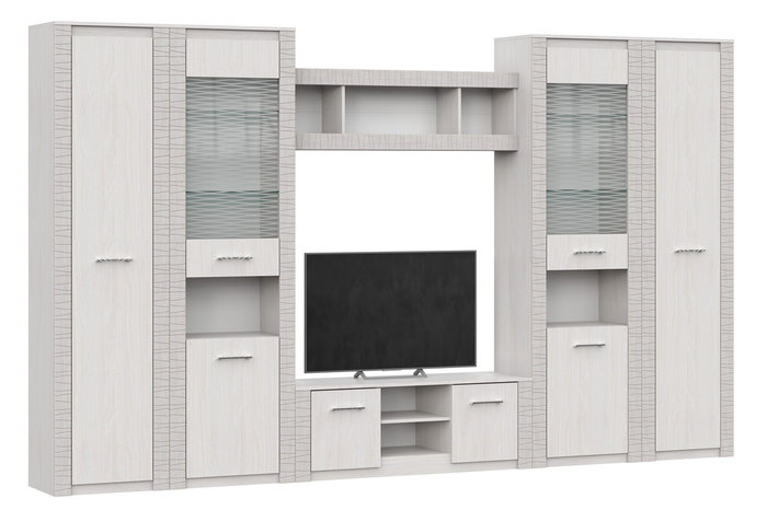 Стенка Гамма 20, Ясень Анкор светлый, СВ Мебель (Россия) (id 101786872)