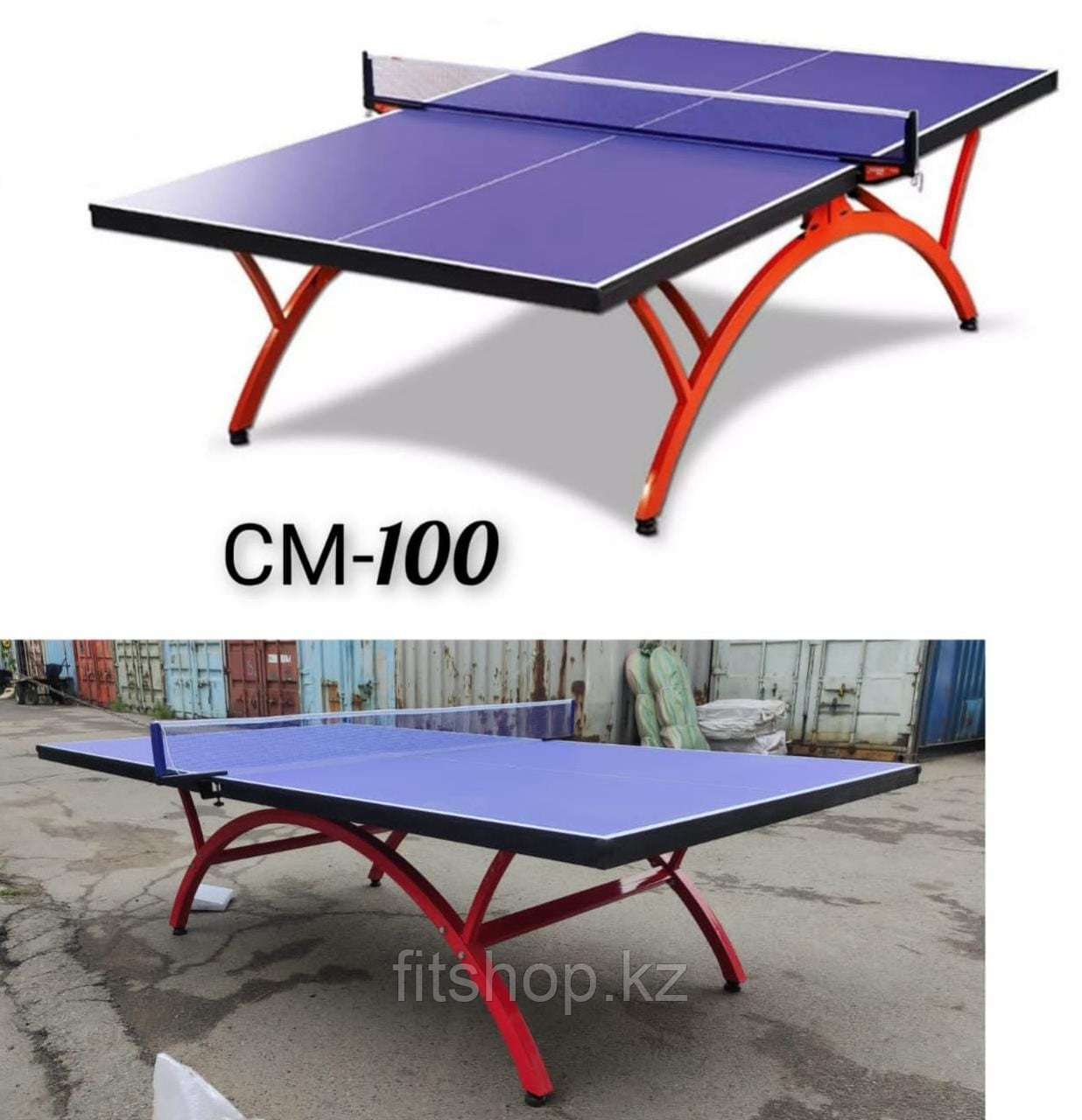 Теннисный стол для помещений и улицы Sport 100 (синий)