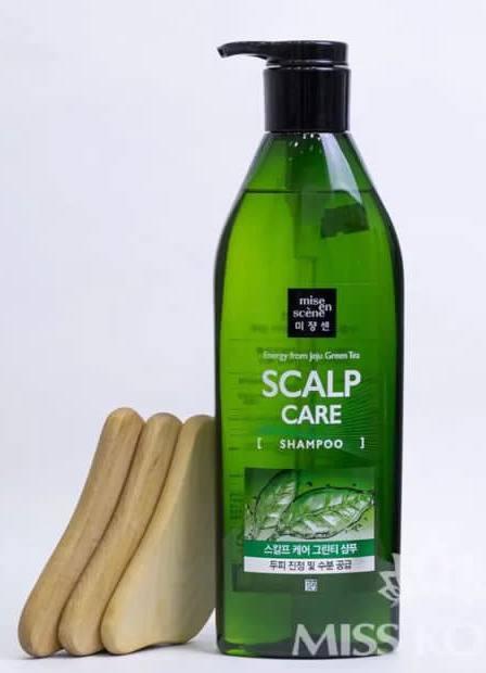 Укрепляющий шампунь Mise-en-Scene Style Green Refresh Scalp Shampoo