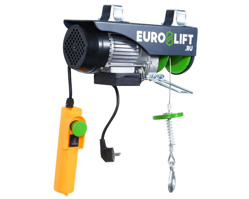 Мини-таль электрическая стационарная Euro-lift РА-300А 150/300 кг 12/6 м - фото 1 - id-p101805842