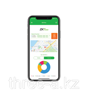 Мобильное приложение для программного обеспечения ZKTeco BioTime 8.0