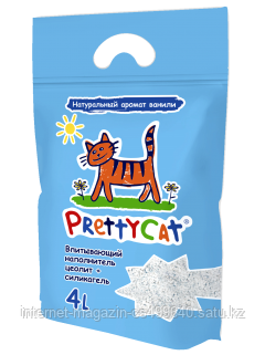 Наполнитель кошачьих туалетов PrettyCat Aroma Fruit глиняный впитывающий с део-кристаллами 2 кг (4 литра)