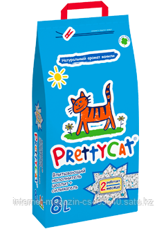 Наполнитель кошачьих туалетов PrettyCat Aroma Fruit глиняный впитывающий с део-кристаллами 4 кг (8 литров)