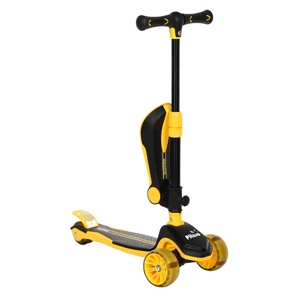 Детский трехколесный самокат Pituso HD-S008 Yellow/Желтый