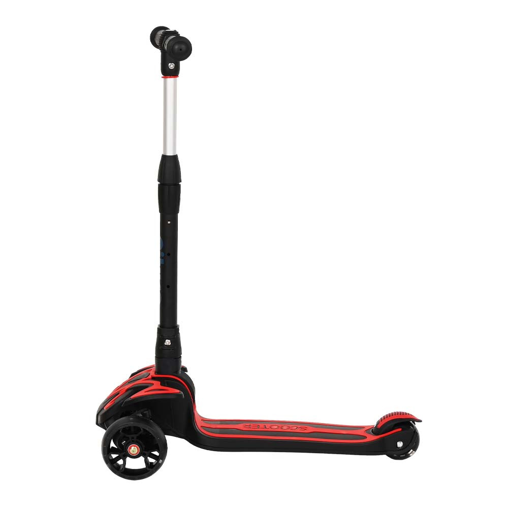 Детский трехколесный самокат PITUSO HD-S212 Red-black/Красно-черный