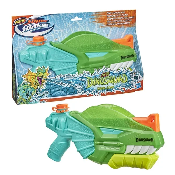 Бластер водный Нерф Суперсокер Дино Сквад Дино-Соук Nerf Super Soaker F0496 - фото 1 - id-p101809856