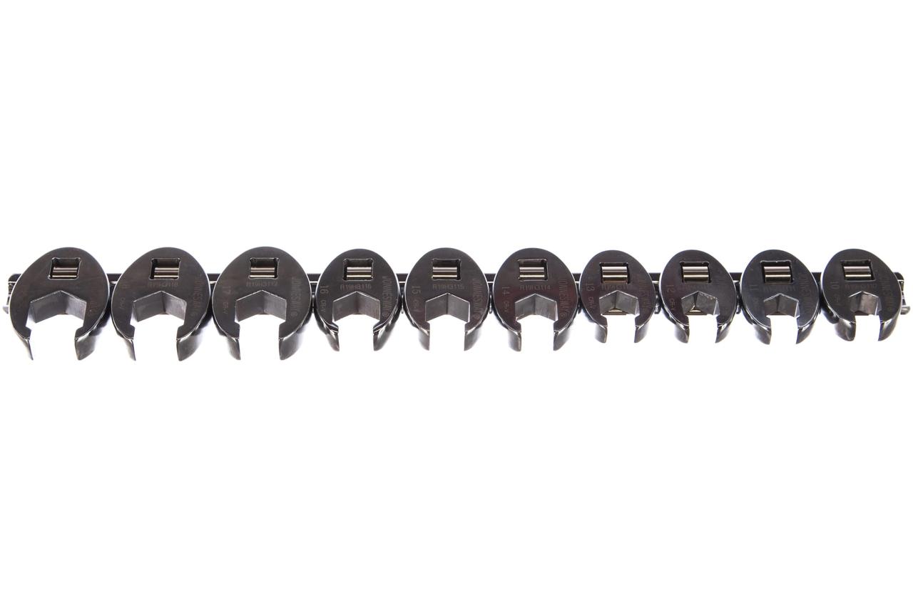 Набор ключей "воронья лапа" 3/8"DR на держателе, 10-19 мм, 10 предметов R19H310S