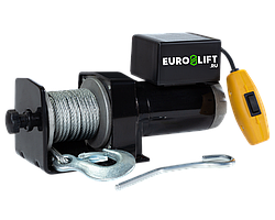 Автомобильная электрическая лебедка Euro-lift KDJ-2000Н (200-D) 2700 кг, 9 м