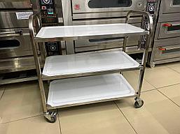 Тележка для сервировки 2 полки (глубокие полки)