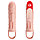 Вибро-насадка на пенис Penis  Sleeve  Cecelia с клиторальным стимулятором, фото 4