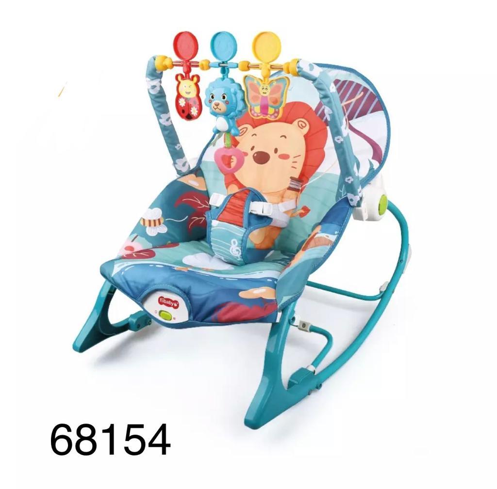 Кресло-качалка Ibaby с игрушками и вибрацией Львенок