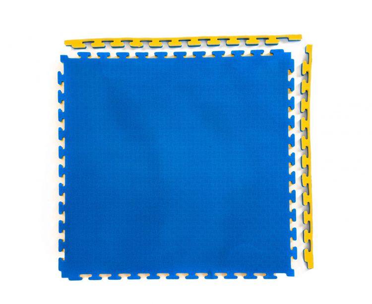 Будо-мат, 100 x 100 см, 40 мм, цвет сине-жёлтый - фото 2 - id-p101822076