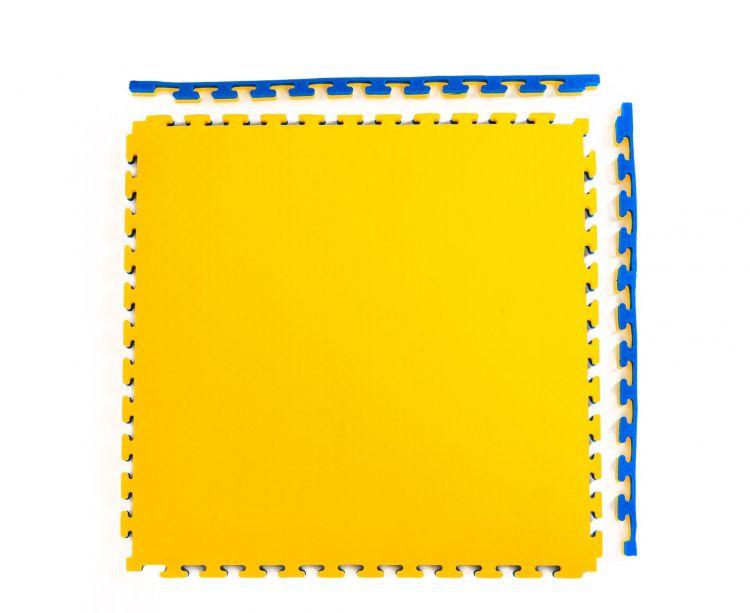 Будо-мат, 100 x 100 см, 40 мм, цвет сине-жёлтый - фото 3 - id-p101822076