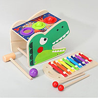 РАЗВИВАЮЩАЯ ИГРУШКА-СТУЧАЛКА С КСИЛОФОНОМ "Крокодил"