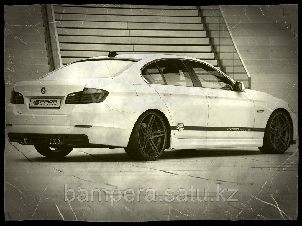 Накладки на пороги "Prior Design" для BMW 5 серии F10 / F11 / F18 2011-2013 - фото 1 - id-p101831899