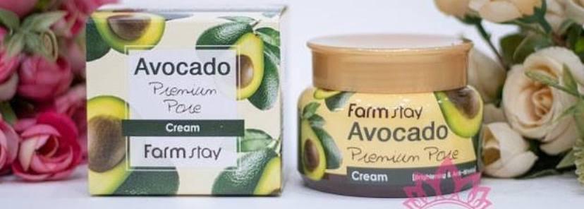 Отбеливающий крем премиум-класса от морщин  Farm Stay Avocado Premium Pore Cream