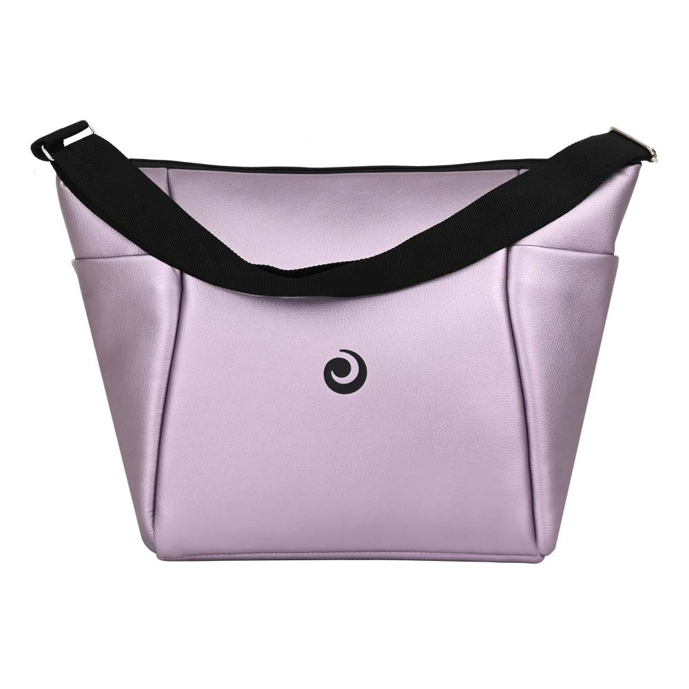 Коляска 2 в 1 Tutis Novo Reflective Кожа Lavender Metalic/Grey Reflective Print