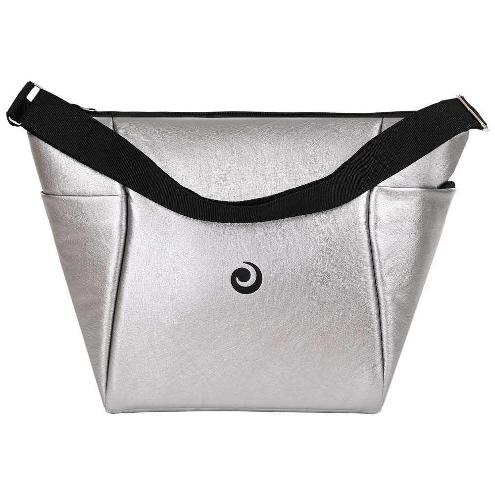 Коляска 2 в 1 Tutis Novo Reflective Кожа Pearl Metalic/Black Reflective Print