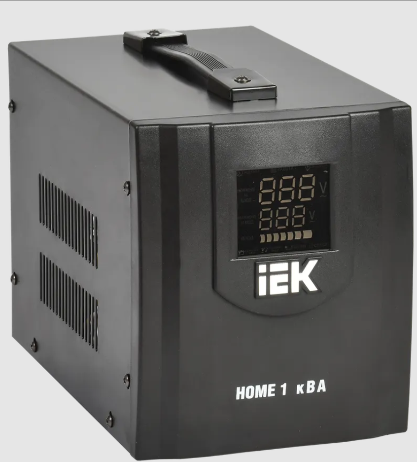 Стабилизатор напряжения переносной HOME 1кВА (СНР1-0-1) IEK - фото 1 - id-p101850455