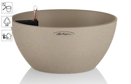 Вазоны LECHUZA CUBETO Stone 40 - 40*18 см бежевый