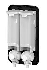 Настенный дозатор для душевых Breez S-8186 чёрный (350мл. x2), фото 3