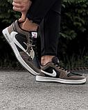 Кеды Nike Jordan корич бел лог 216-36, фото 4