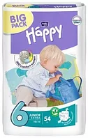 Дет.подгузники Happy Junior Exstra 54 шт. 16+ кг