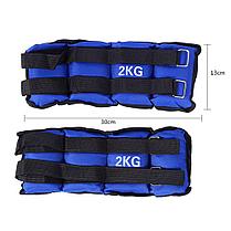 Веса утяжелители для ног и рук 2 кг (синие), фото 3