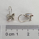 Серьги из серебра с фианитами и эмалью DIAMANT ( SOKOLOV ) 94-120-01436-1 покрыто  родием, фото 3