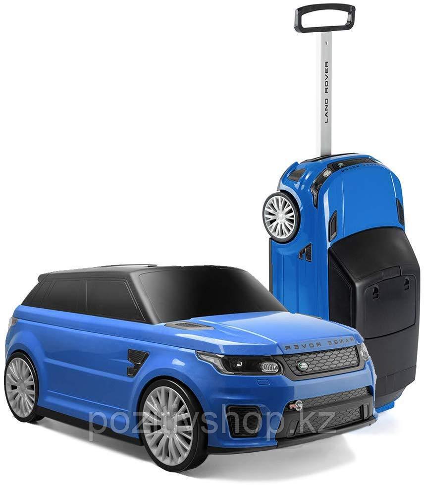 Детский чемодан Land Rover синий